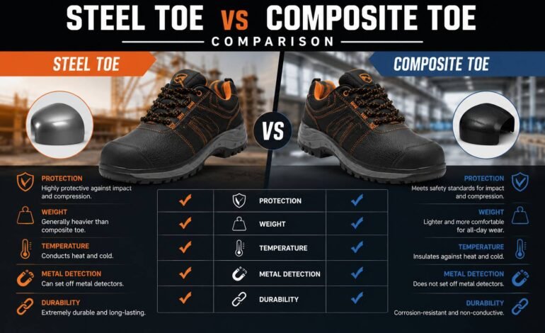 Steel Toe vs Composite Toe Comparison